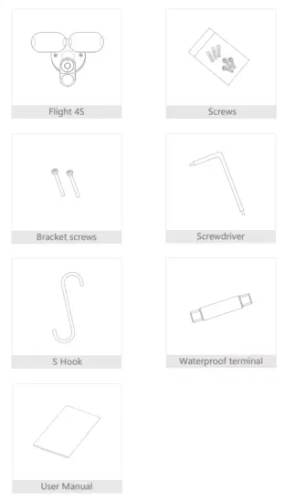 MEARI Flight 4T Floodlight Camera - box