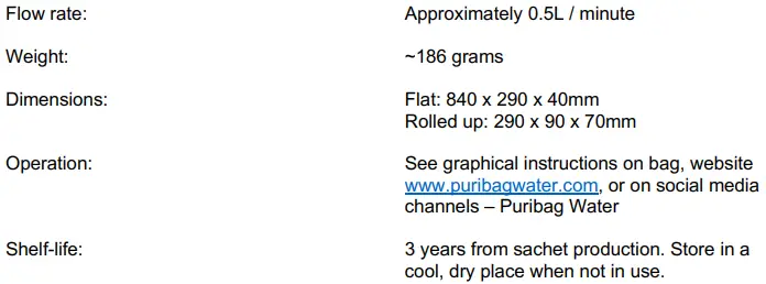PURIBAG 10L Water Purification Bag-fig9