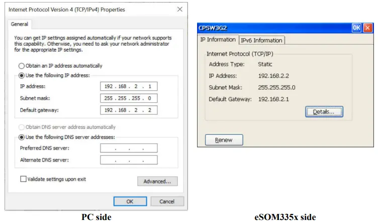 Configure IP addresses