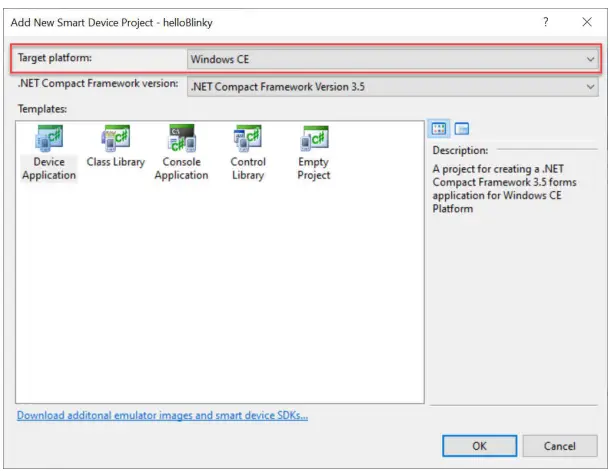 Create new project Figure 2
