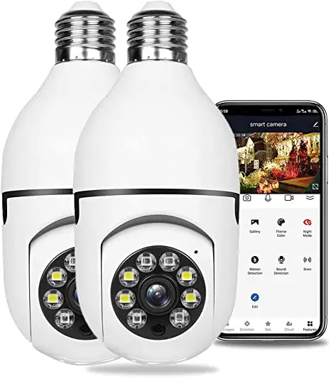 AZLNRMU-2PC-Wireless-WiFi-Light-Bulb-Camera-Security-Camera