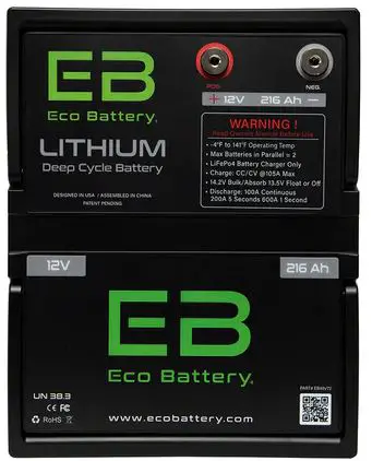 Eco Battery -12V -216Ah -LiFePo4 -PRODUCT