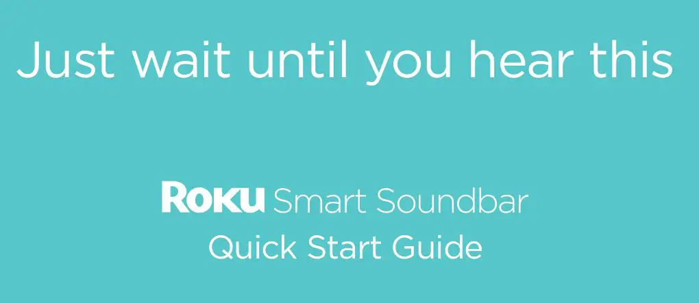 Roku Smart Soundbar User Manual 2