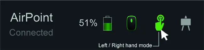 Magnima APR1050 AirPoint Ring Finger Wearable Computer Mouse - LEFT HAND MODE 1