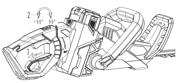 Texas HTX 4000 hedge trimmer - Fig 4