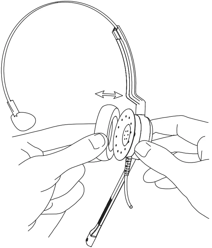 VBeT VT X100 USB Series Call Center USB Headset - Ear Cushion