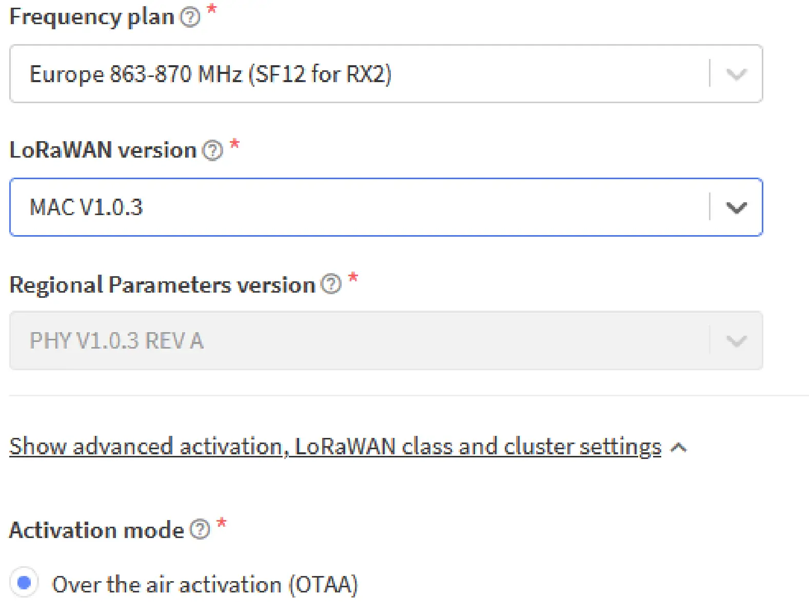 Connecting to The Things Networ