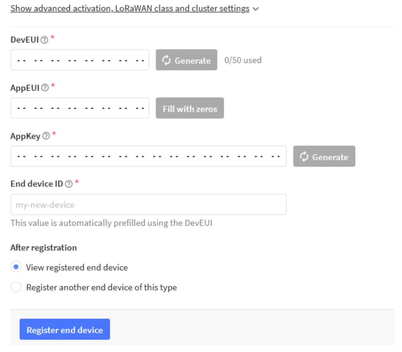 Set ID and Key Interface