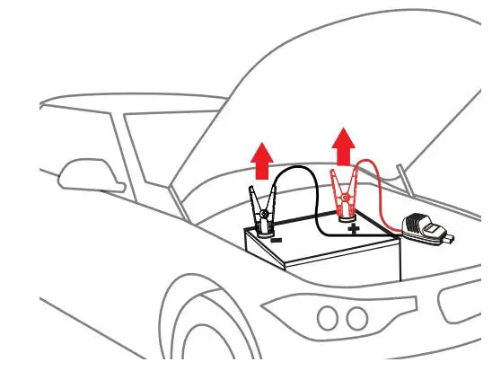 ROOBOOST RB-1500 Ultra Safe Jump Starter and Power Bank User Manual - Disconnect the jumper clamps from the vehicle battery terminals carefully
