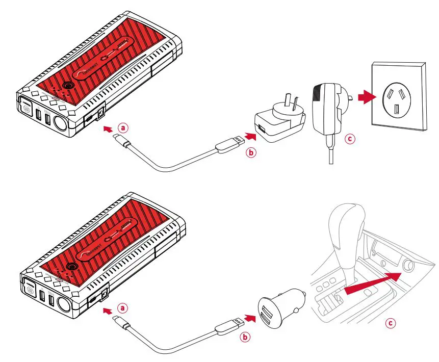 ROOBOOST RB-1500 Ultra Safe Jump Starter and Power Bank User Manual - OPERATION & HOW TO USE