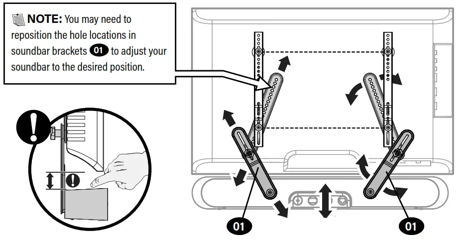 sanus WSSAFM1-B2 SOUNDBAR MOUNT DESIGNED FOR Sonos Ray - Fig 20
