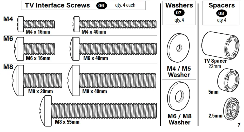 sanus WSSAFM1-B2 SOUNDBAR MOUNT DESIGNED FOR Sonos Ray - Fig 8