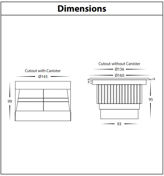 havit HV1832W 12V Klip Stainless Steel LED Inground Light -