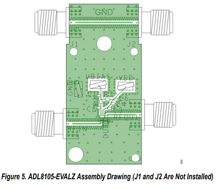 ANALOG DEVICES ADL8105-EVALZ 4 Layer Printed Circuit Board - Figure 3