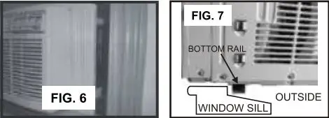 EMERSON Window Air Conditioner Owner’s Manual - Figure 6,7