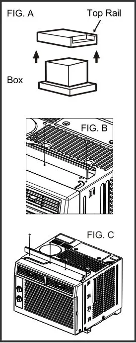 EMERSON Window Air Conditioner Owner’s Manual - Figure A to C