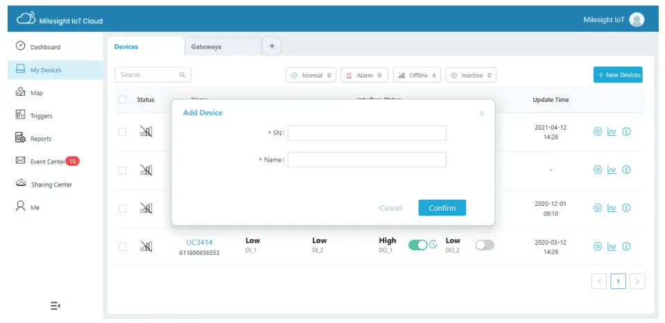 Milesight AM103 i Box IAQ Kit - Registration and Activation 5