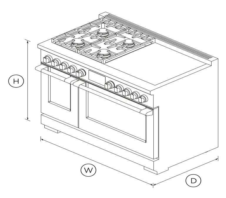 FISHER-PAYKE-LRHV3484N-Dual-Fuel-Range-FIG-1
