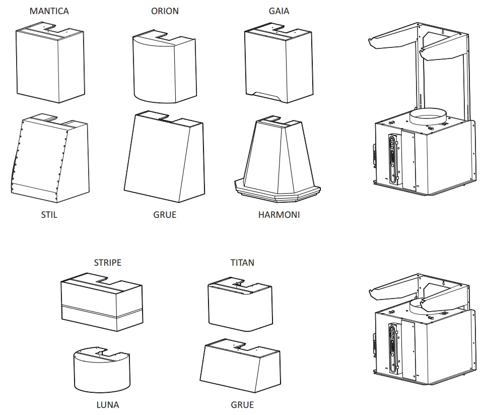R ROSHETTA 403358 SENSE Kitchen Hoods - 4