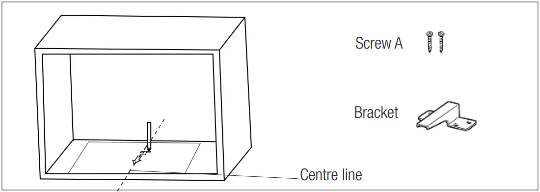 beko MGB 25332 BG 60cm Microwave Oven - Braket
