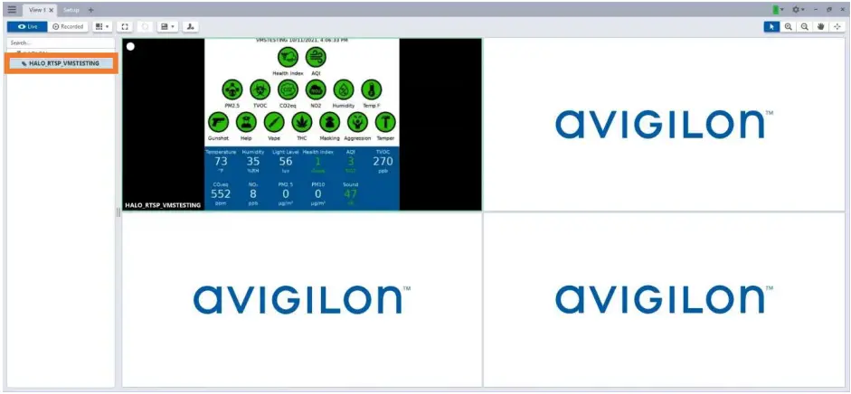 aVIGILON Halo Smart Sensor Video Management Software 15