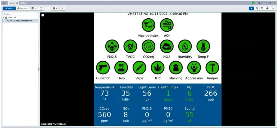 aVIGILON Halo Smart Sensor Video Management Software 16