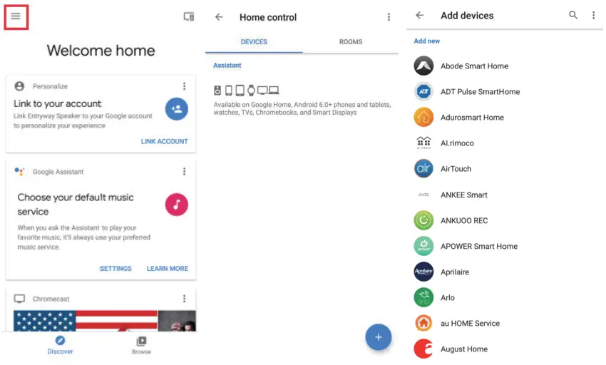 Google Home Control