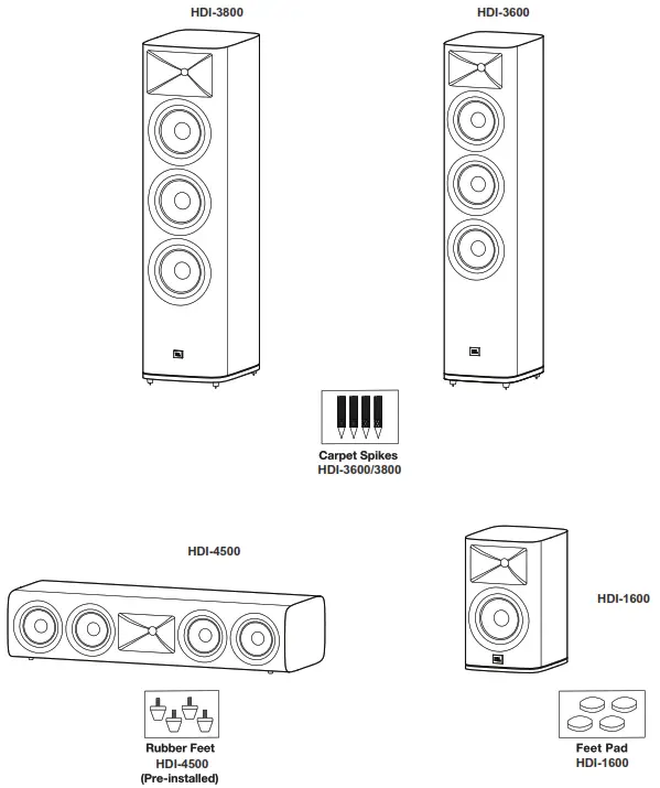 JBL HDI-1600 HDI SERIES Loudspeakers - iteme