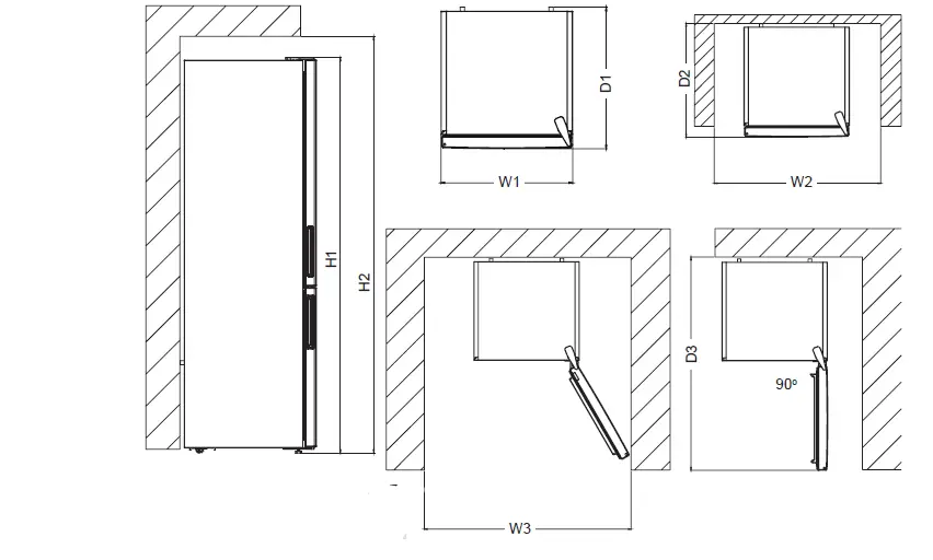 Continental Edison CEFC291NFWP Bottom Freezer Refrigerator 4