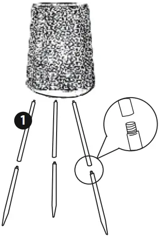 LUXFORM LED Garden Light Beehive 1