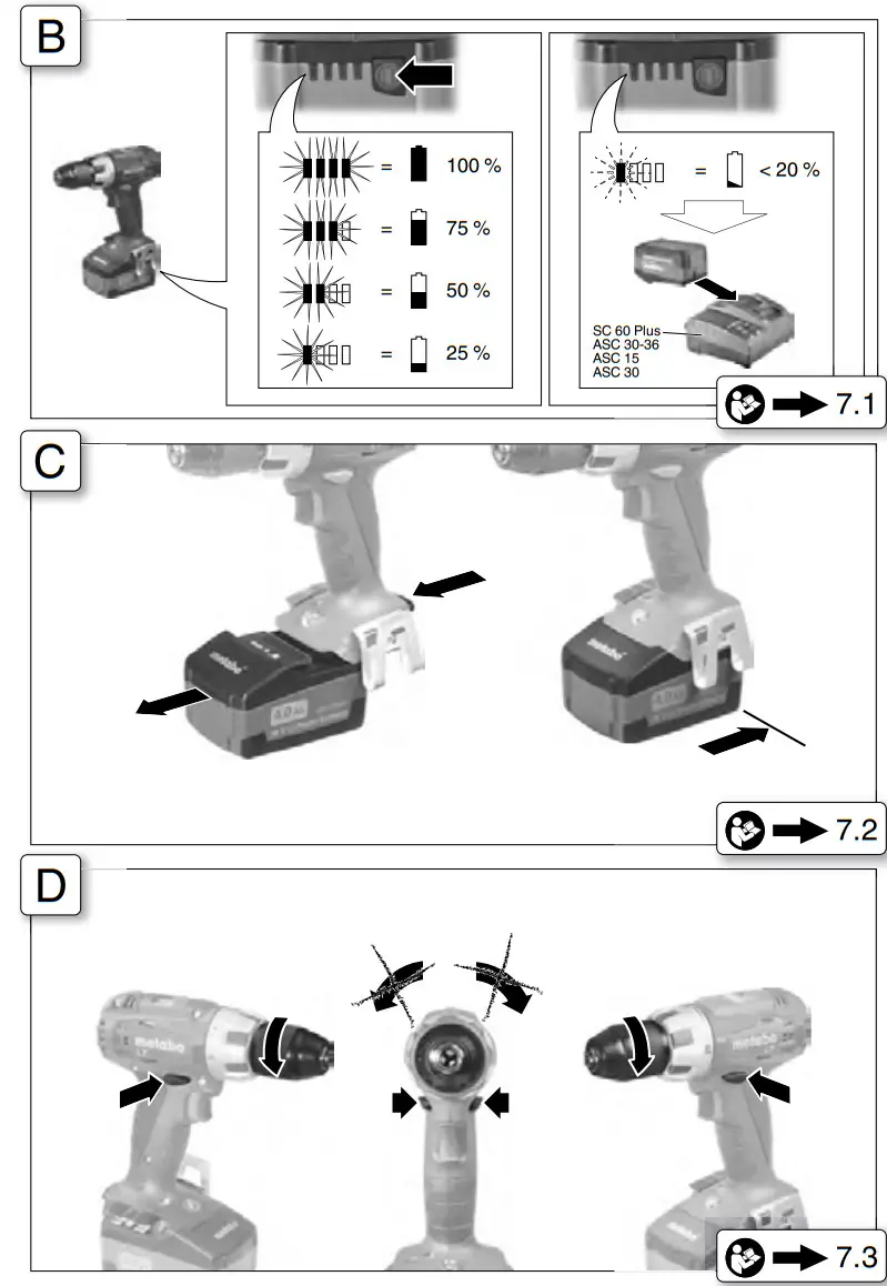 metabo BS 14.4 LT Compact Cordless Drill - Figure 2