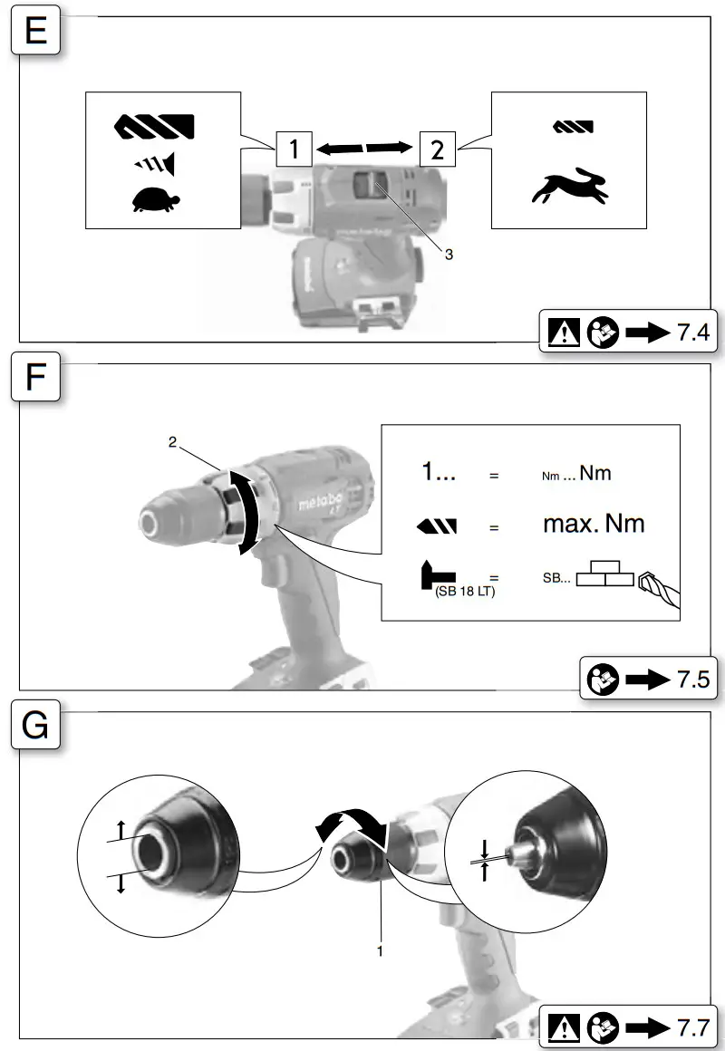 metabo BS 14.4 LT Compact Cordless Drill - Figure 3