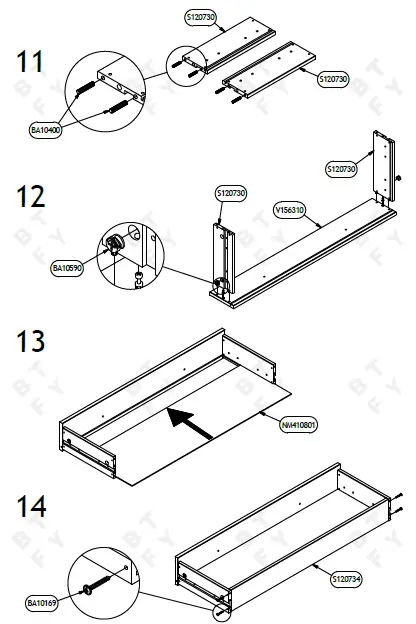 VonHaus-4000006-Grey 1-Drawer-Dressing-Table-fif-9