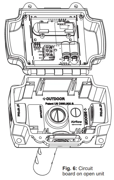 BAPI VOC (TVOC) Duct and Rough Service Sensor - Fig 3