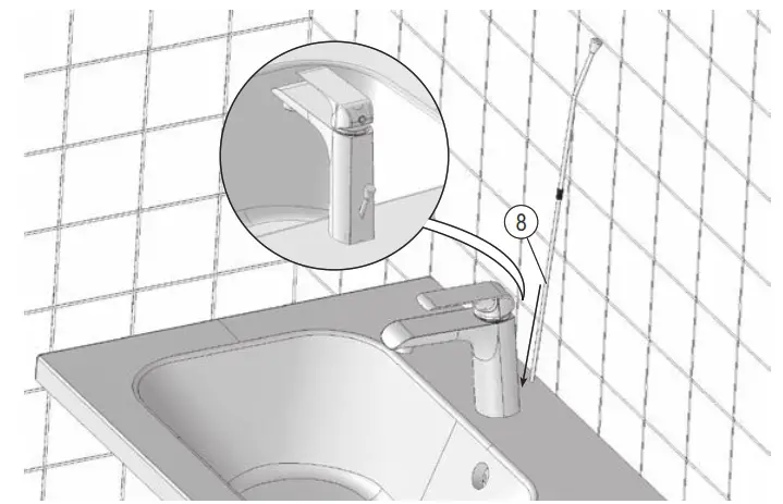 RAVAK Flat FL 013.00 Washbasin Tap - 13