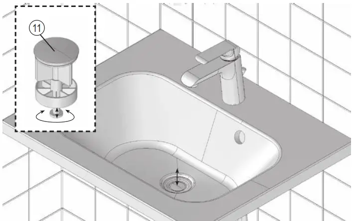 RAVAK Flat FL 013.00 Washbasin Tap - 16