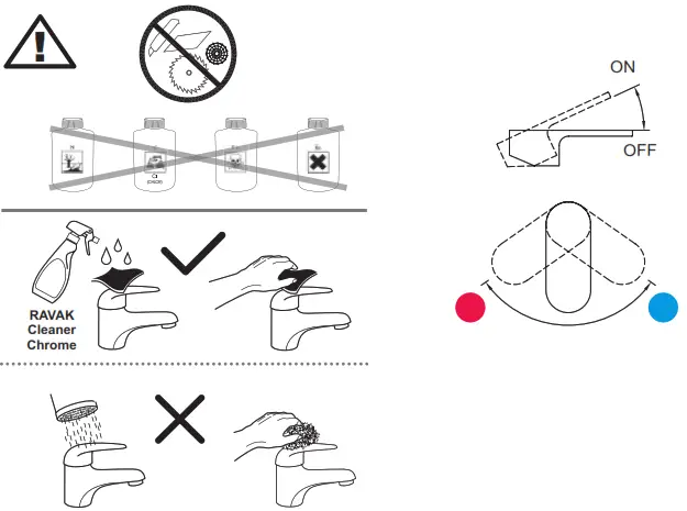 RAVAK Flat FL 013.00 Washbasin Tap - 17