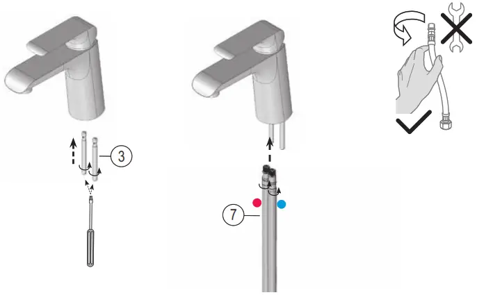 RAVAK Flat FL 013.00 Washbasin Tap - 3