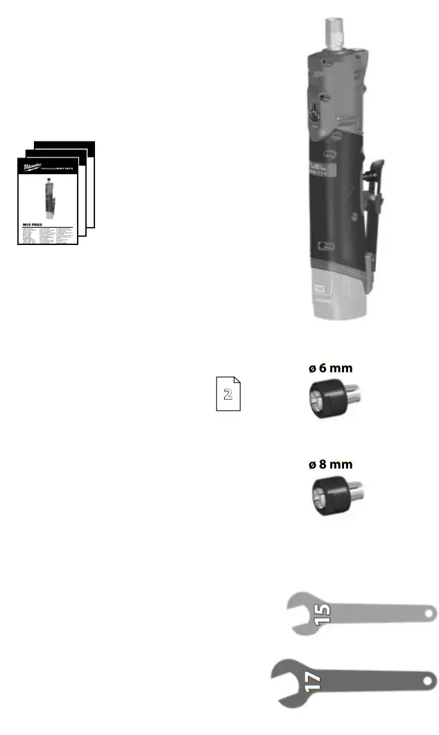 milwaukee M12 FDGS Fuel Straight Die Grinder -fig1