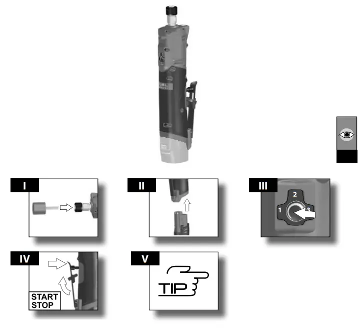 milwaukee M12 FDGS Fuel Straight Die Grinder -fig2