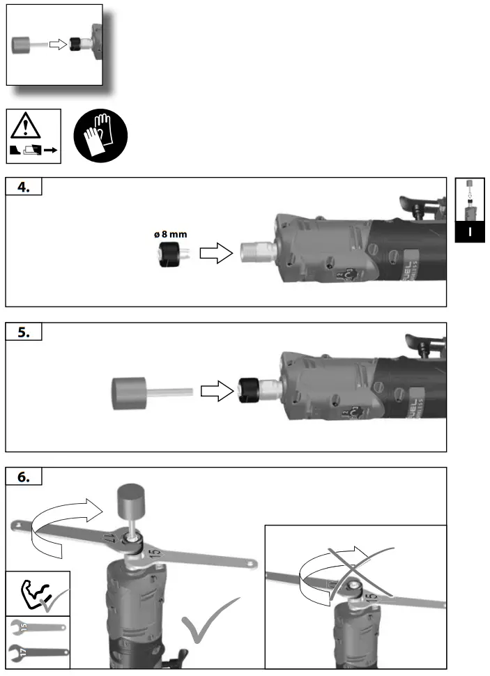 milwaukee M12 FDGS Fuel Straight Die Grinder -fig4