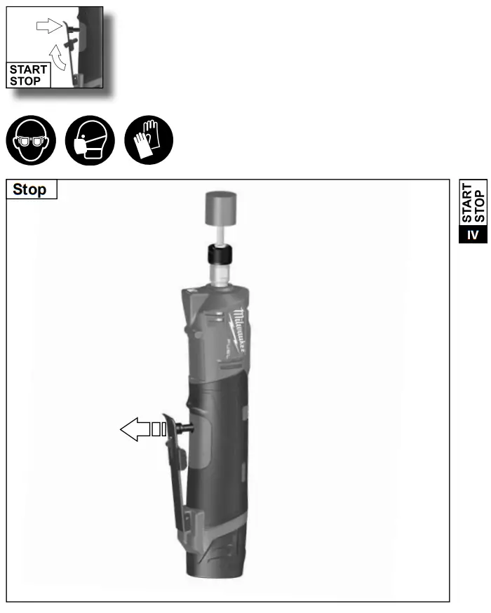 milwaukee M12 FDGS Fuel Straight Die Grinder -fig8