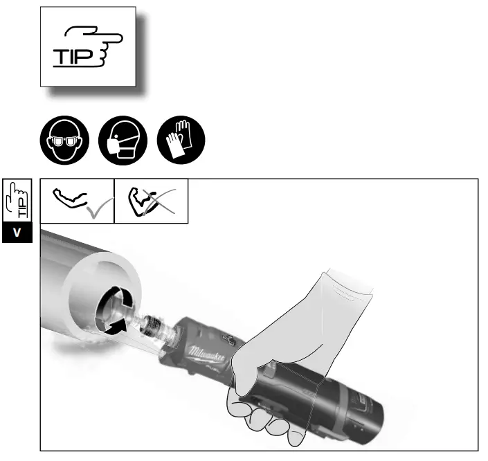 milwaukee M12 FDGS Fuel Straight Die Grinder -fig9