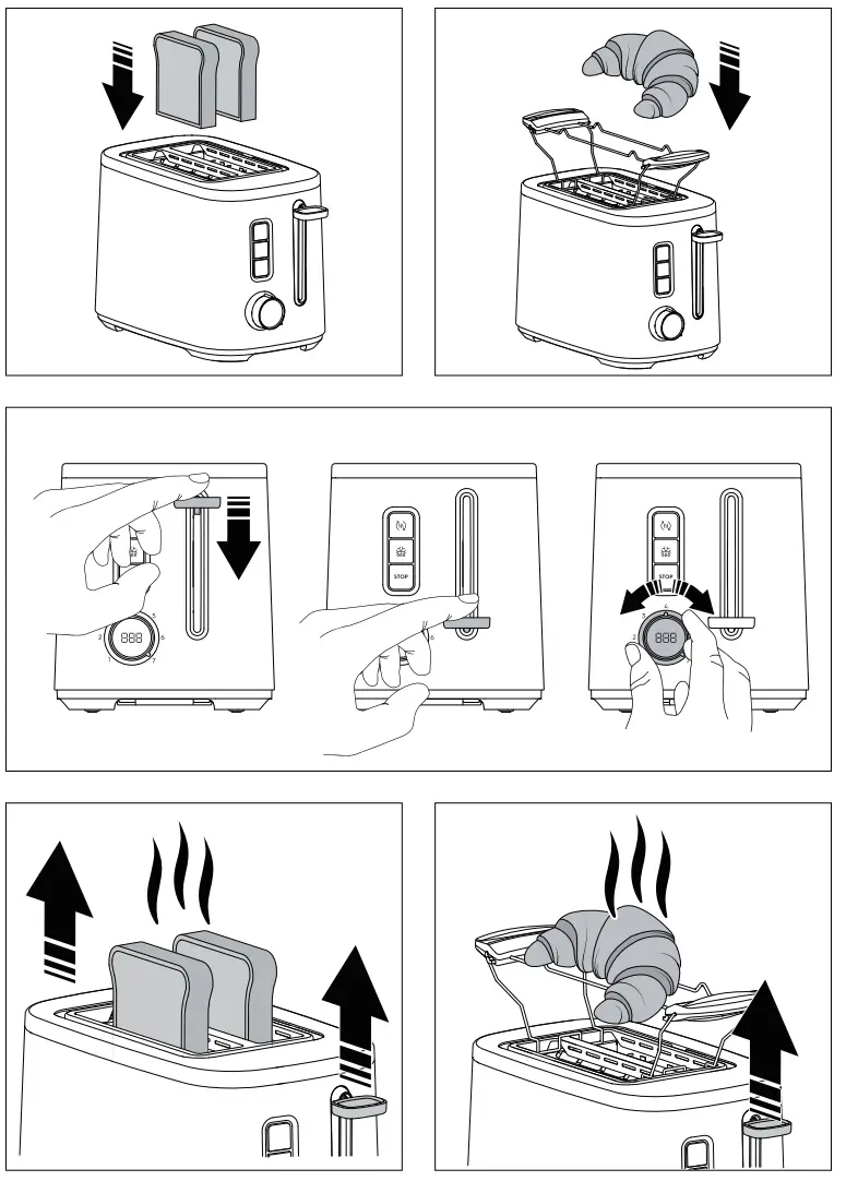 Electrolux E5TS1-50ST 2 slice bread toaster - fig 2