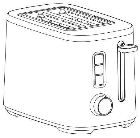 Electrolux E5TS1-50ST 2 slice bread toaster
