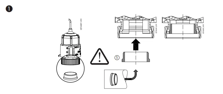 QTL Thermostatic Actuator Assembly illustration