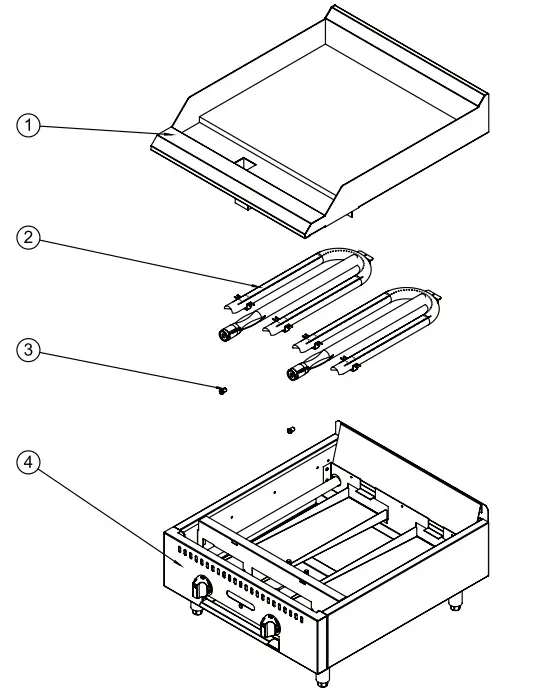 AVANTCO 177CAG Series Chef Series CAG-15-TG 15 Countertop Gas Griddle - fig 5