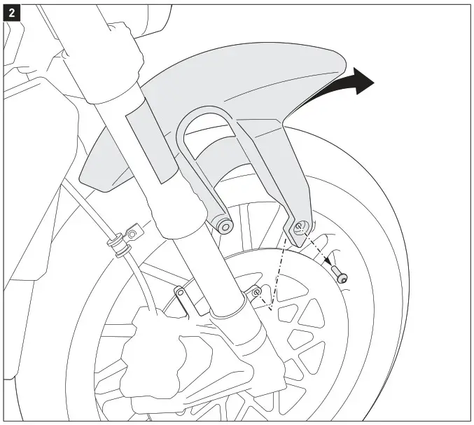 SW MOTECH KFS 01 979 10000S Fender Kit Silver Honda - Product Overview 3