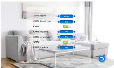 WiFi Video Intercom System Indoor Monitor - Alarm