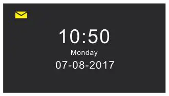 WiFi Video Intercom System Indoor Monitor - Clock Mode